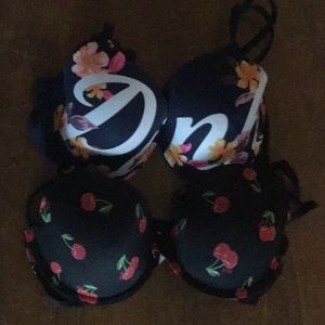Two VS PINK Bras  Size 32D